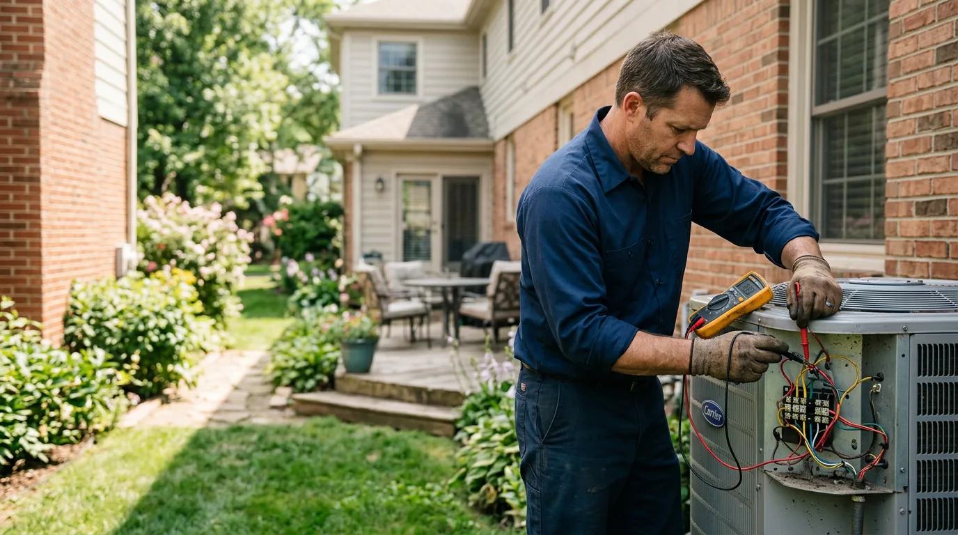 HVAC technician working near Flagler Beach, FL